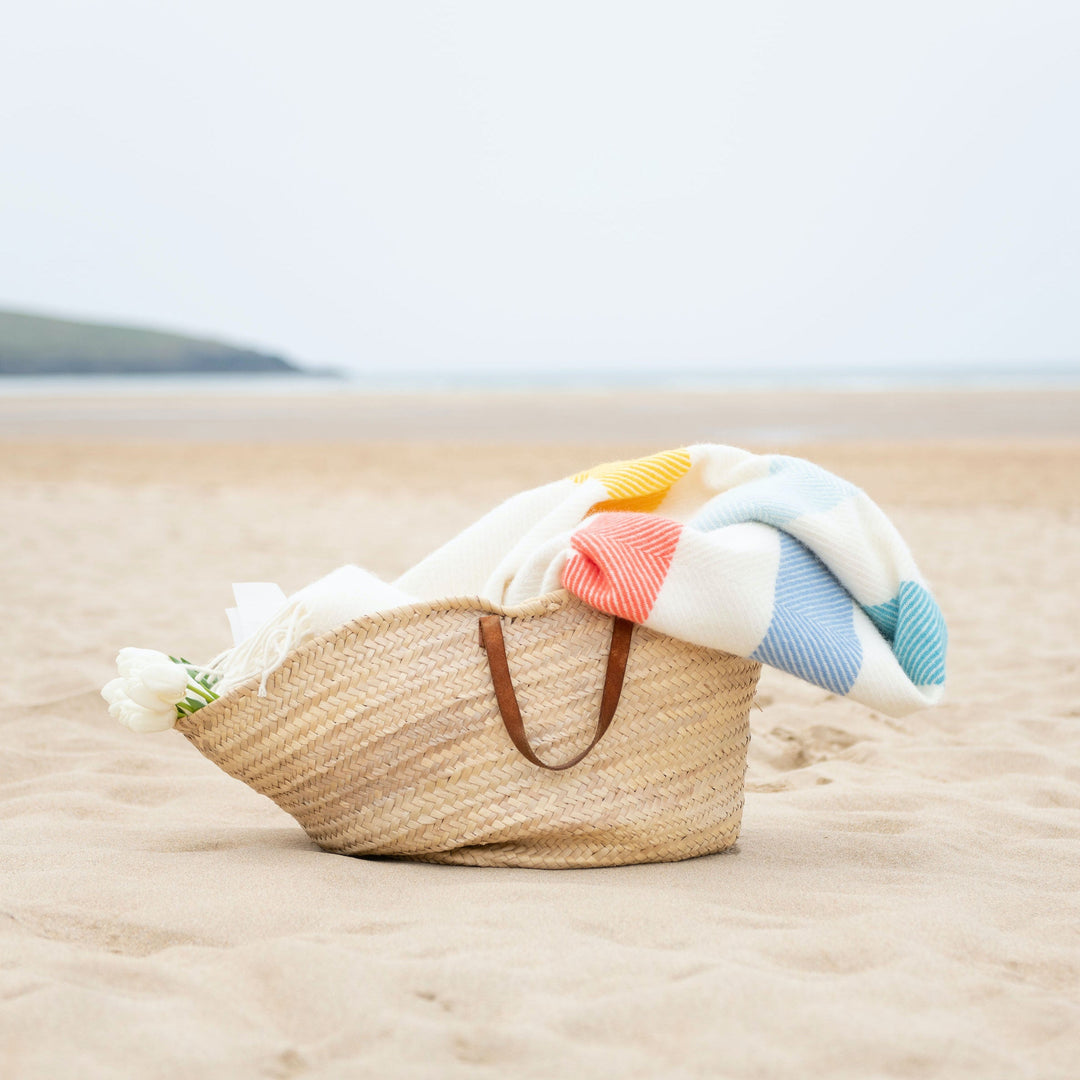 Seaside Stripe Wool Blanket