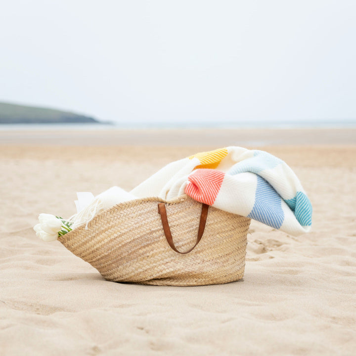 Seaside Stripe Wool Blanket