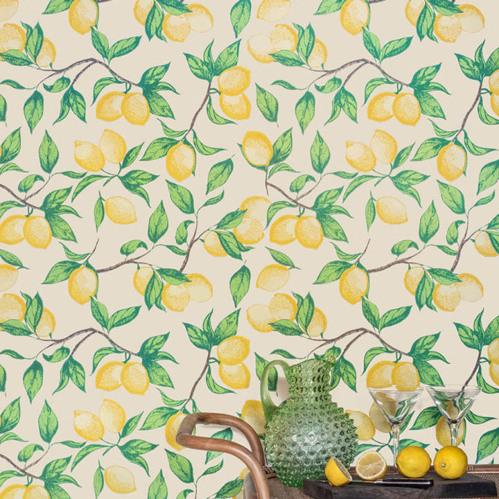 Capri Lemons Wallpaper