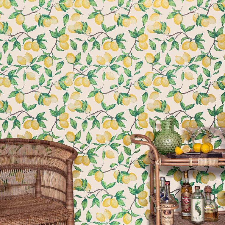 Capri Lemons Wallpaper