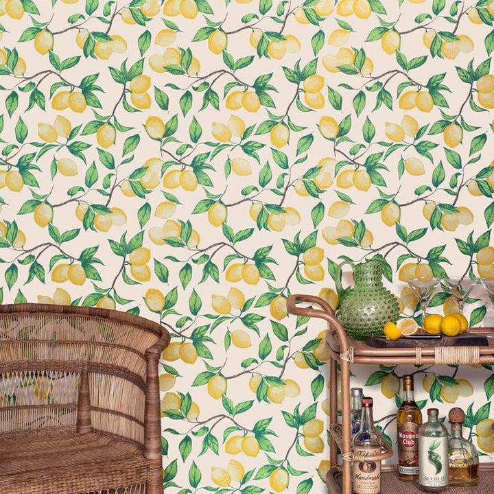 Capri Lemons Wallpaper