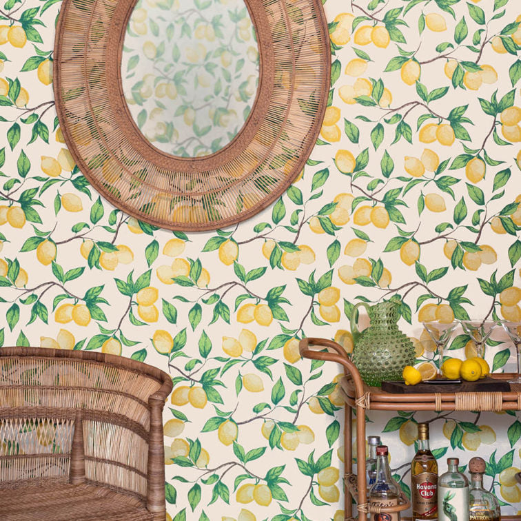 Capri Lemons Wallpaper