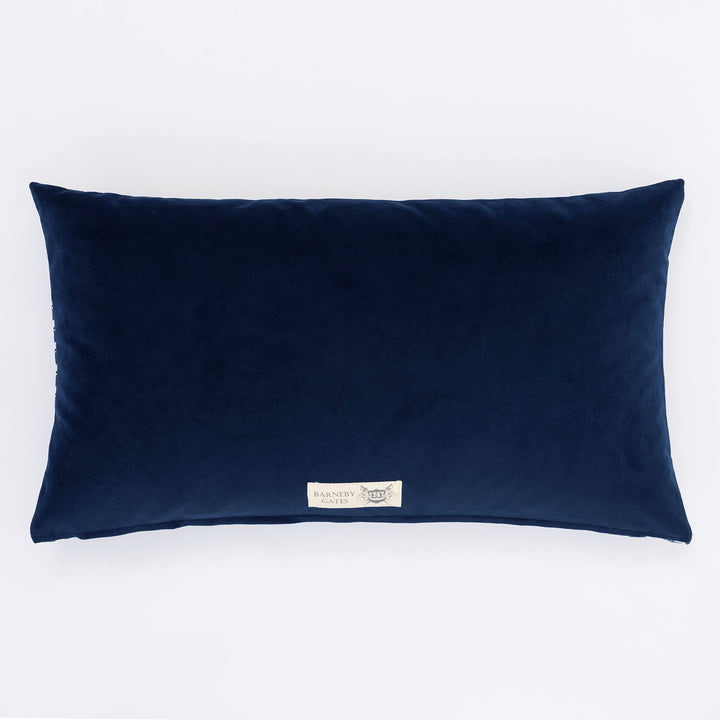 Ink Blue Chevron Cushion