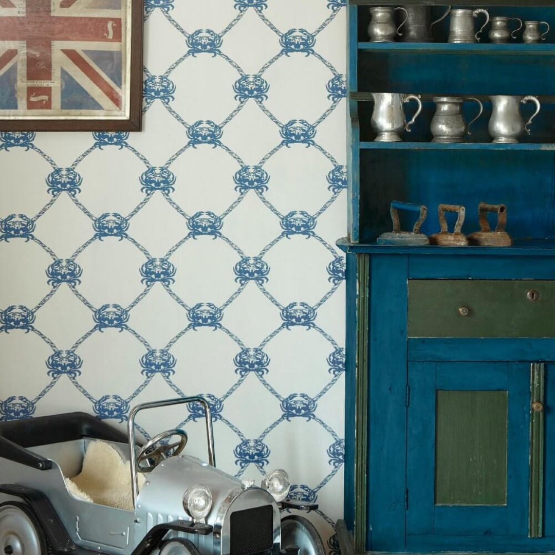 Crab Trellis Wallpaper