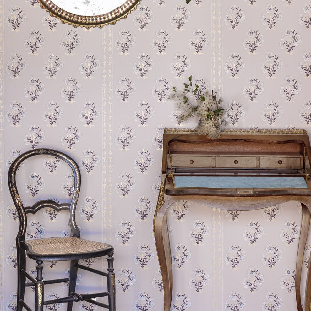 Willow Crossley Maharani Block-Print Wallpaper