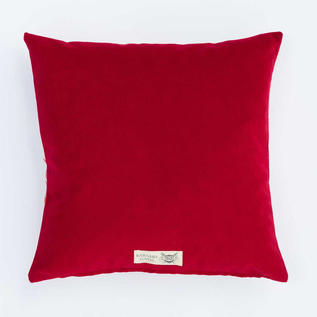 Pineapple Red & Cream Cushion