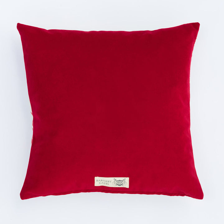 Pineapple Red & Cream Cushion