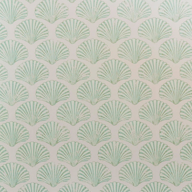 Green Scallop Shell Wallpaper