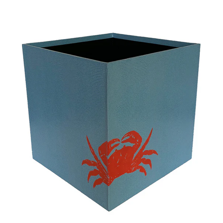 Crab Wastepaper Bin - Powder Blue