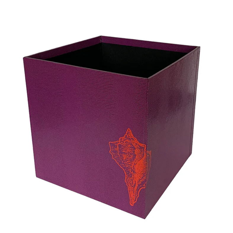 Shell Wastepaper Bin - Purple