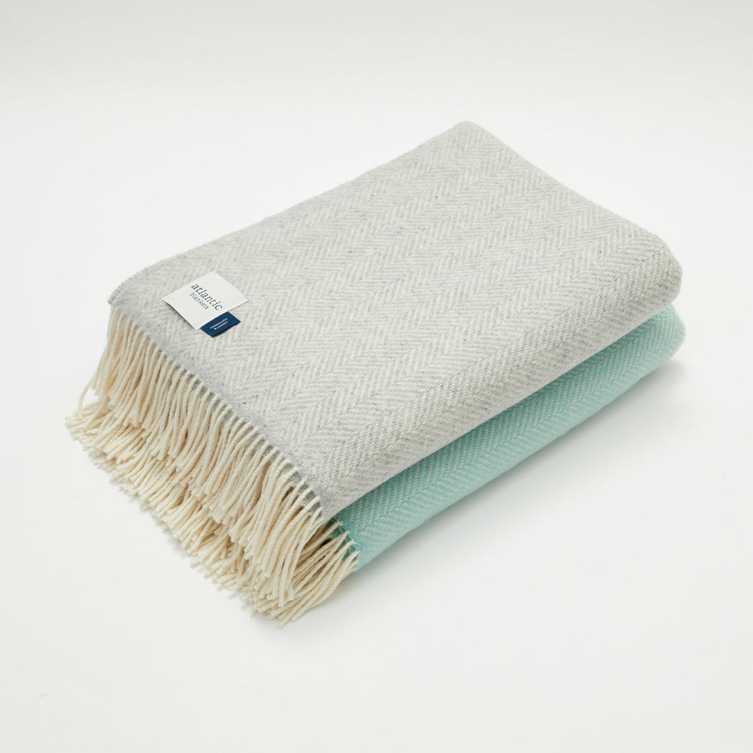 Mint Cashmere Merino Blanket