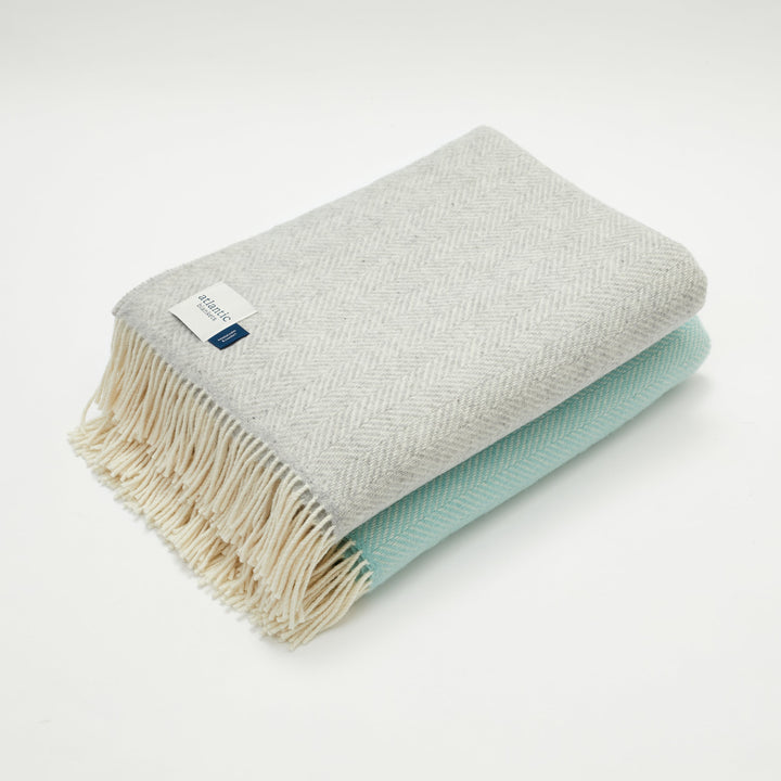 Mint Cashmere Merino Blanket