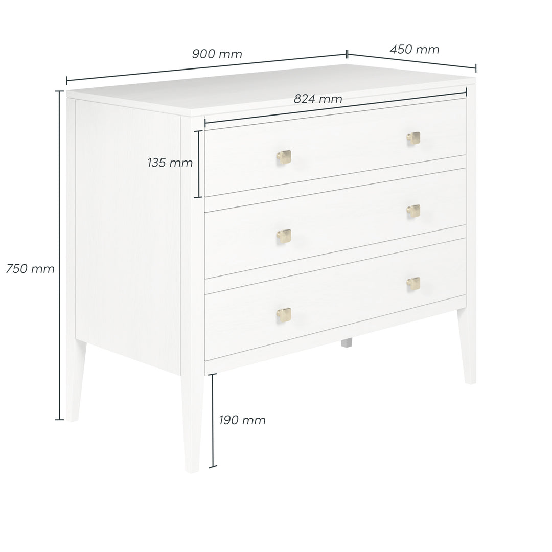Radford Chest Of Drawers - White
