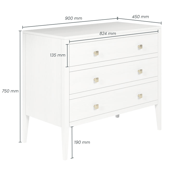 Radford Chest Of Drawers - White