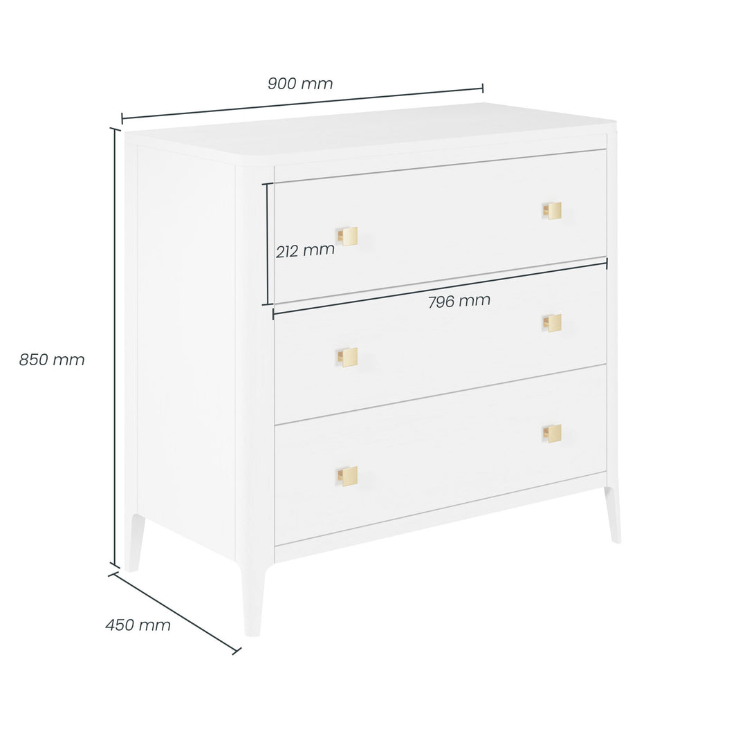 Tommy Chest Of Drawers - White Oak