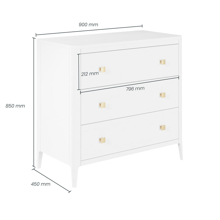 Tommy Chest Of Drawers - White Oak