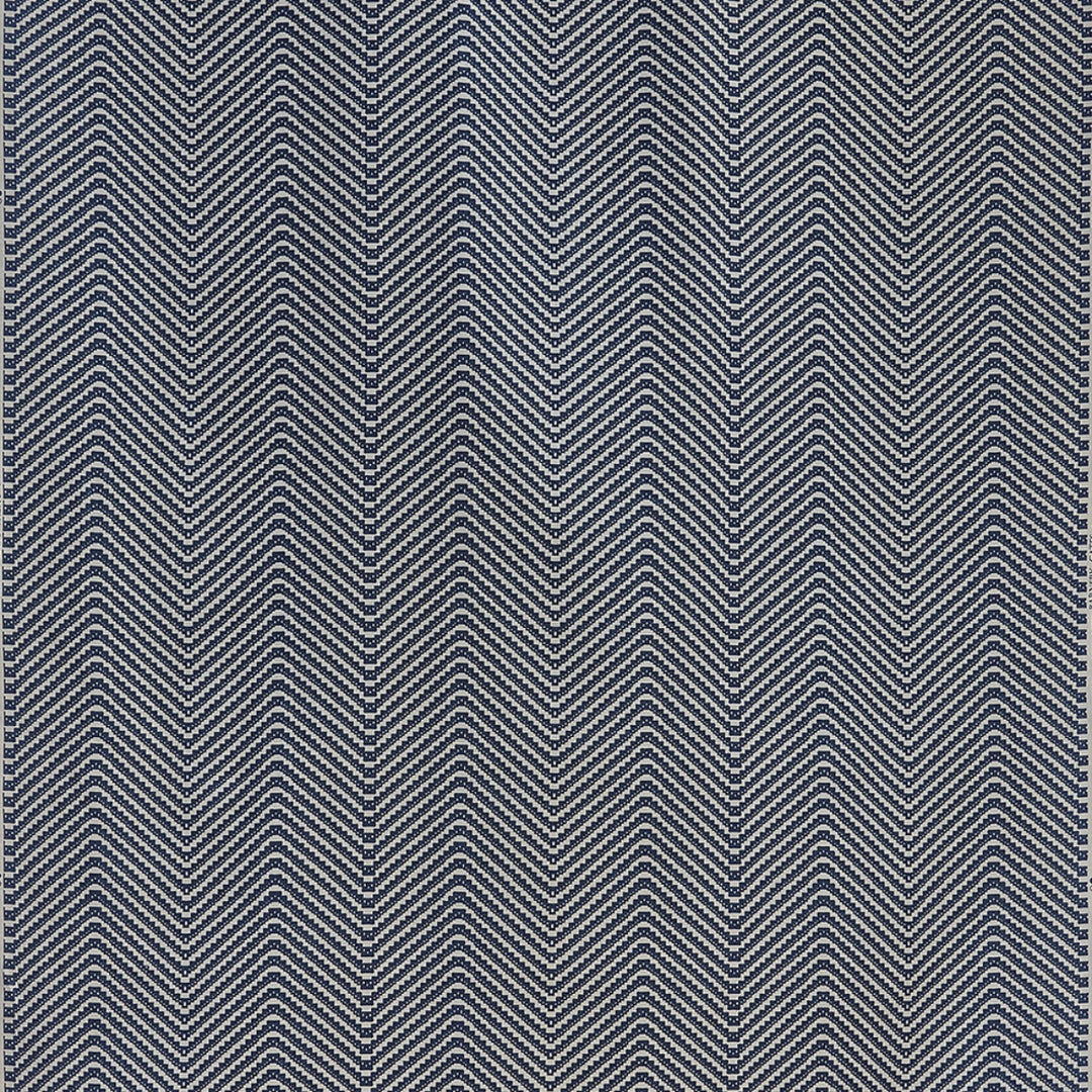Barneby Gates Chevron Fabric in Ink Blue