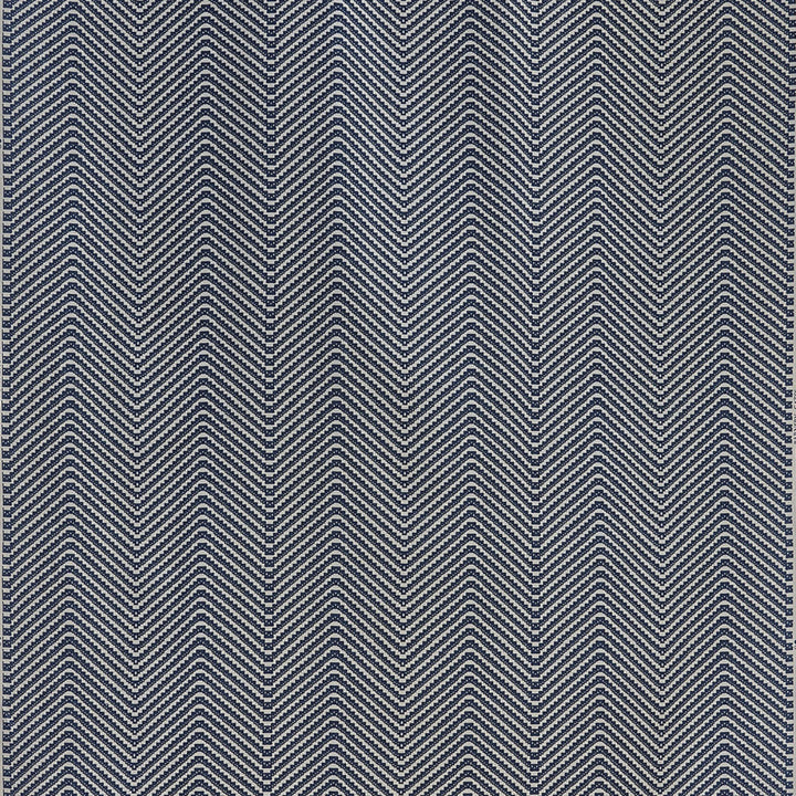 Barneby Gates Chevron Fabric in Ink Blue