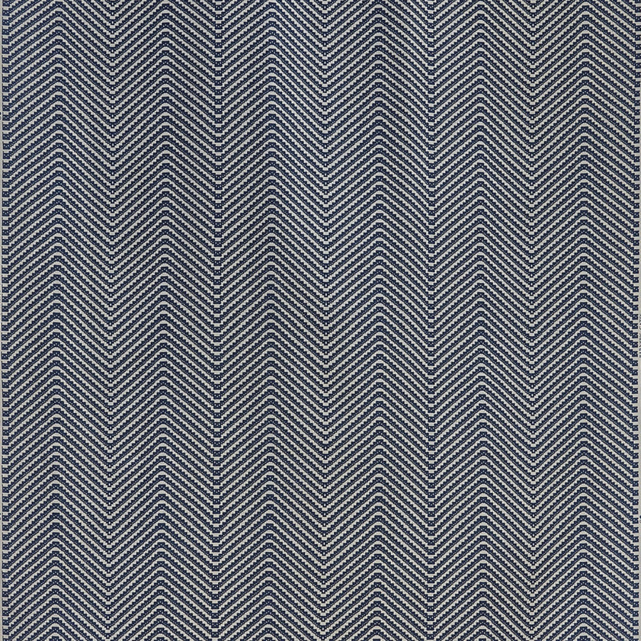 Barneby Gates Chevron Fabric in Ink Blue