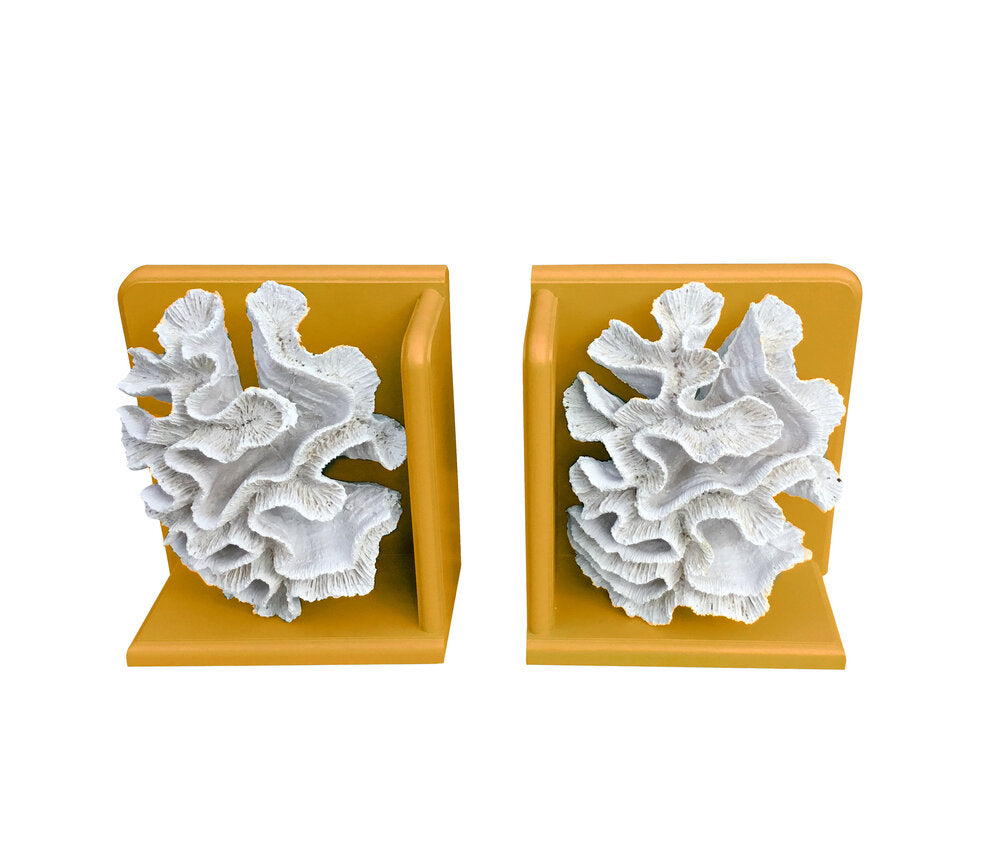 Coral Book Ends