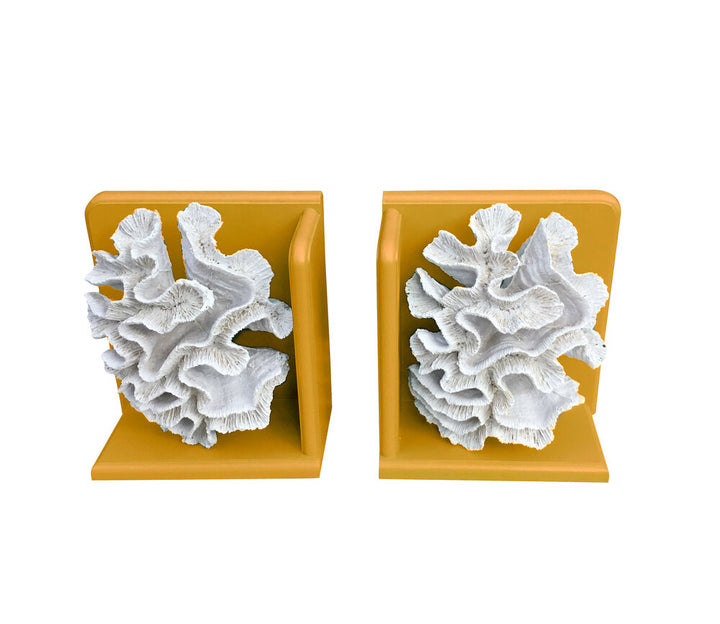 Coral Book Ends
