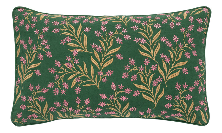 Audrey Double Sided Cushion - Moss & Pink