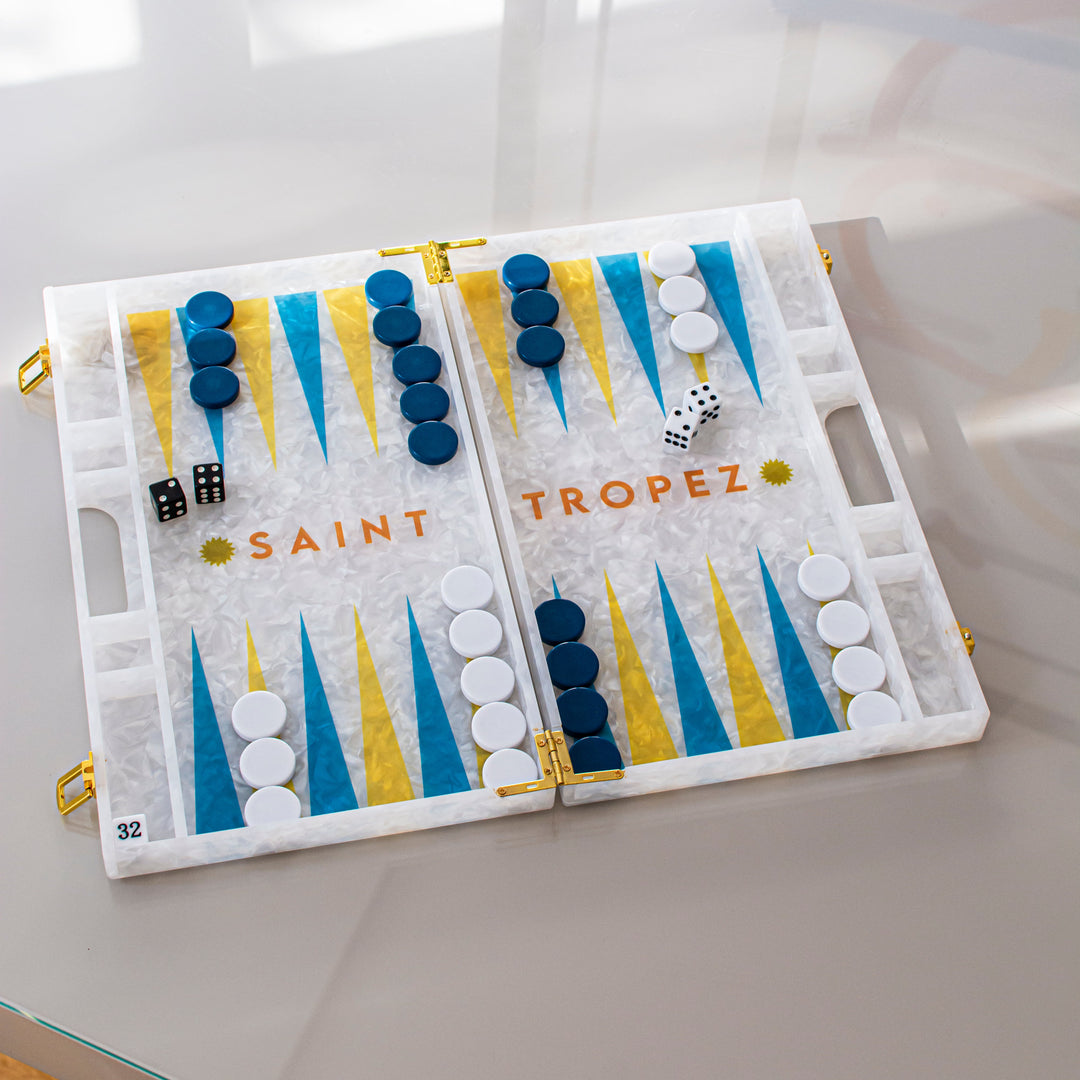 St Tropez Acrylic Backgammon