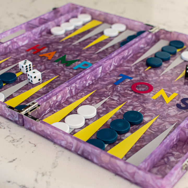 Hamptons Acrylic Backgammon