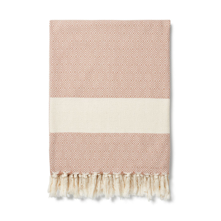 Damla Organic Cotton Throw | Putty