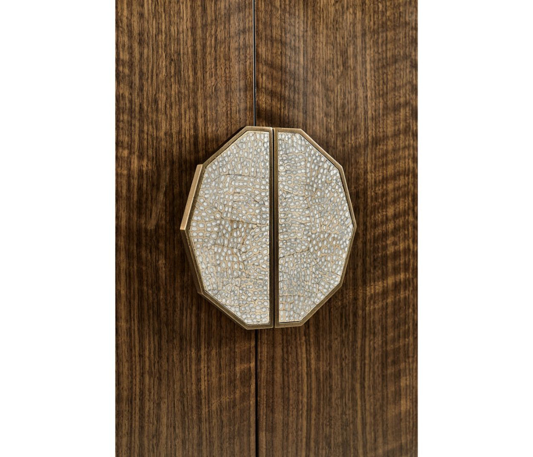 Garonne Walnut Curved Sideboard