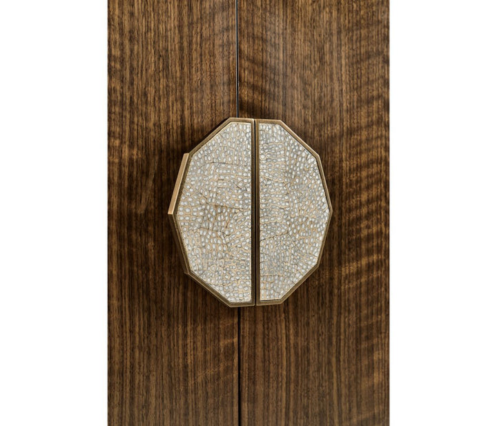 Garonne Walnut Curved Sideboard