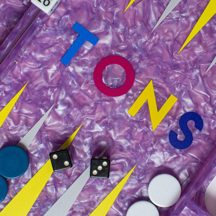Hamptons Acrylic Backgammon