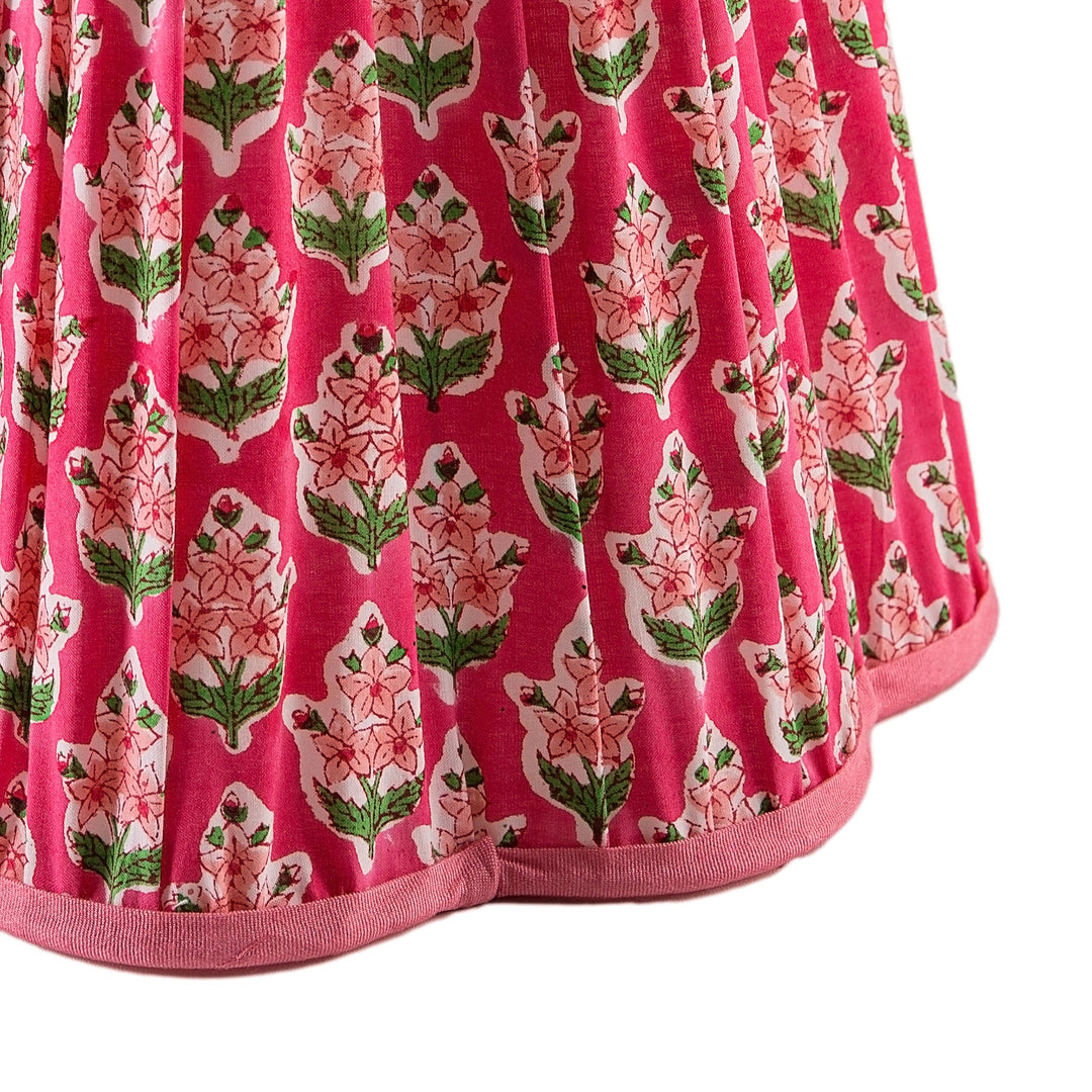 Hot Pink Daisy Fluted Lampshade