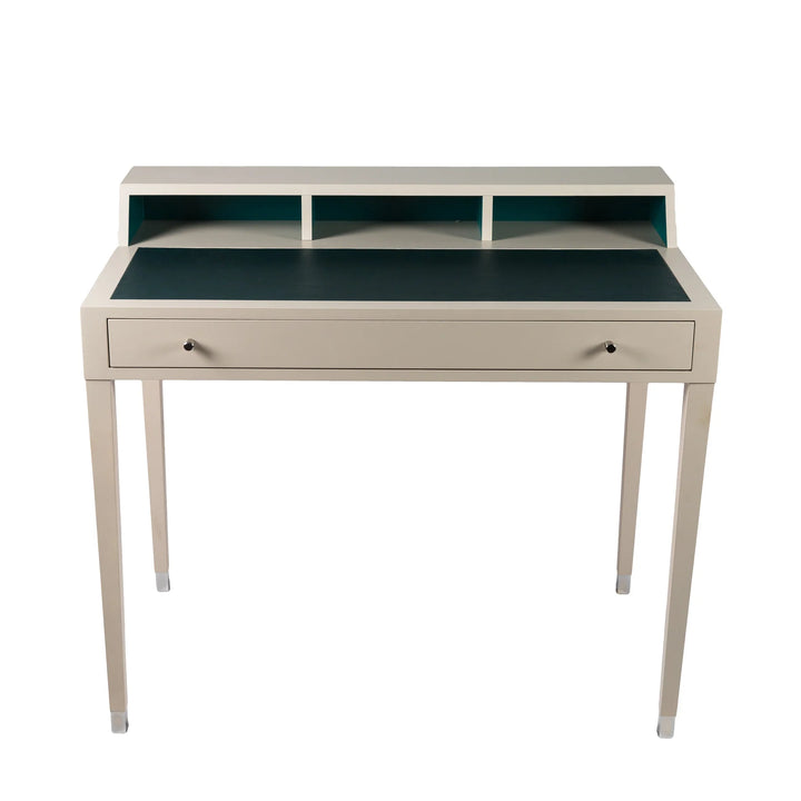 Kensington Desk - Teal & Fuchsia Leather