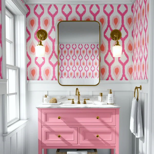 Ikat Sketch Wallpaper