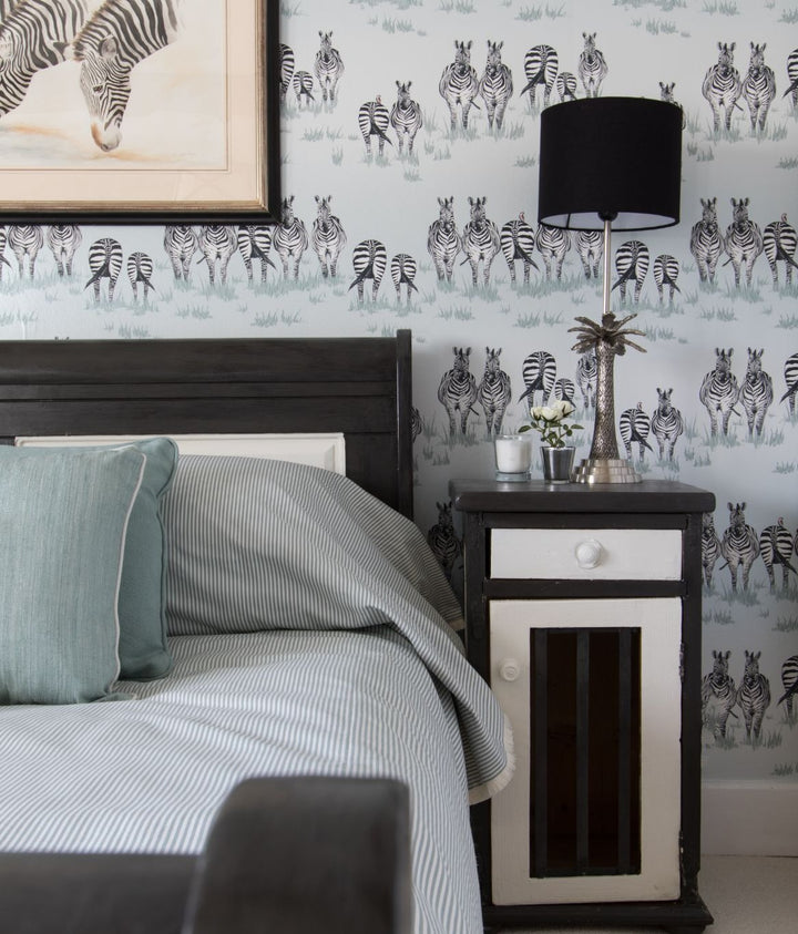 Dazzle Zebra Wallpaper by Hamilton Wills Design