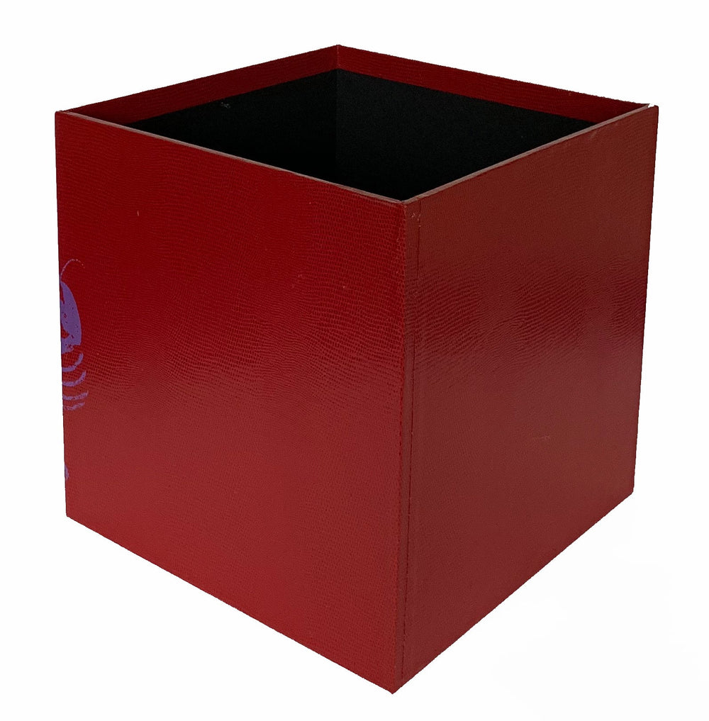 Lobster Wastepaper Bin - Burgundy