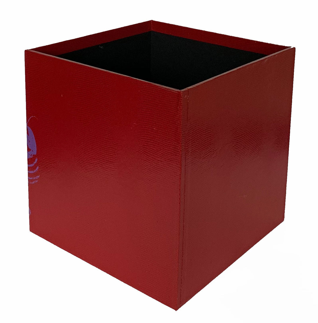 Lobster Wastepaper Bin - Burgundy