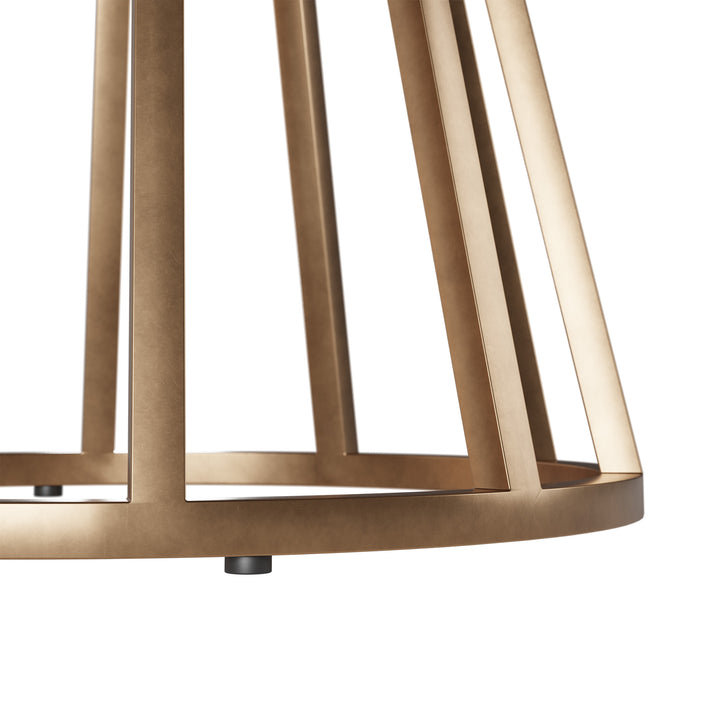 Bredon Round Concrete & Brass Base Dining Table