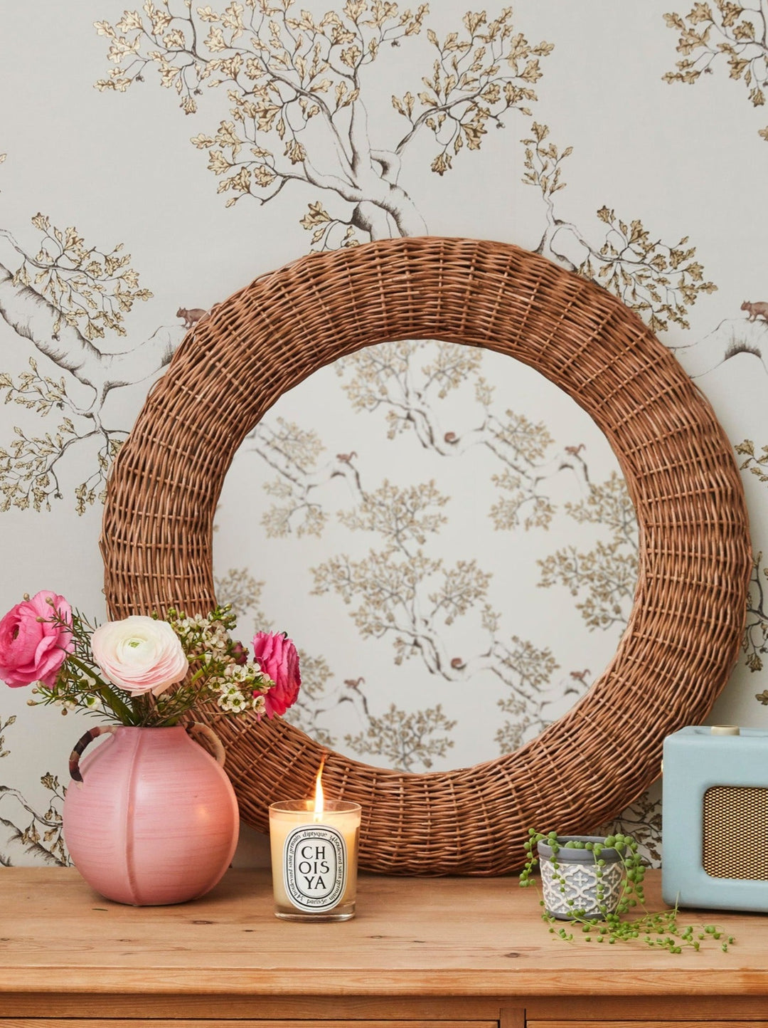 Nutcracker Wallpaper in Taupe
