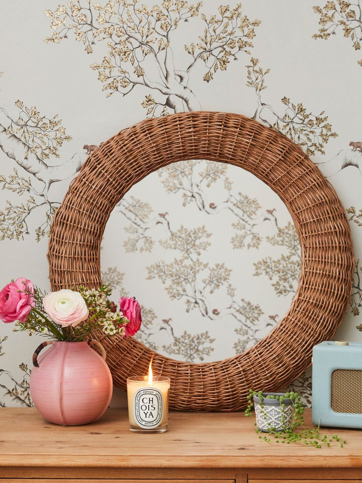 Nutcracker Wallpaper in Taupe
