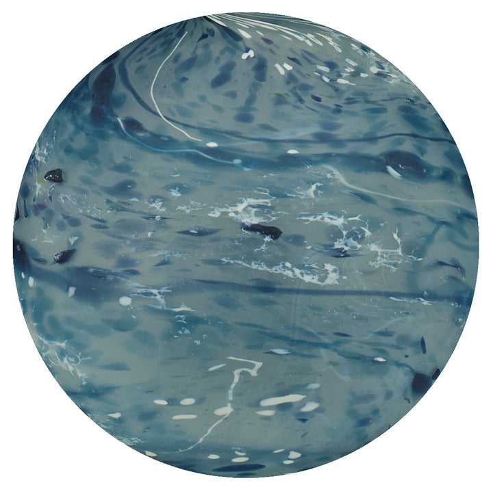 Nyla Crystal Glass Table Lamp - Indigo