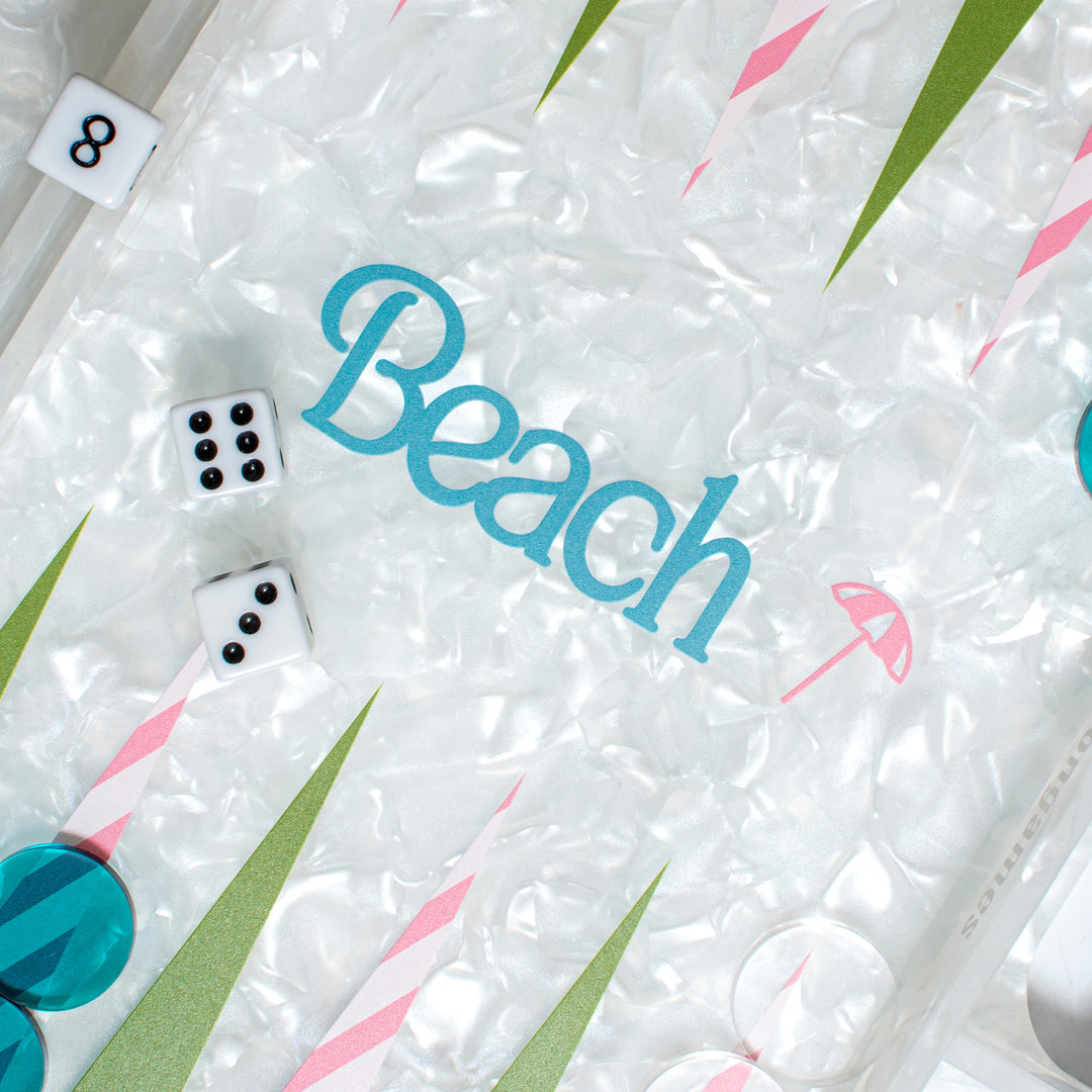 Palm Beach Acrylic Backgammon | Acrylic Board Games