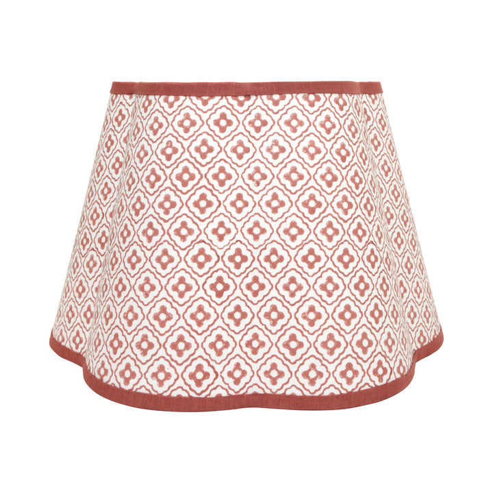 Scalloped Finestra Lampshade - Pink