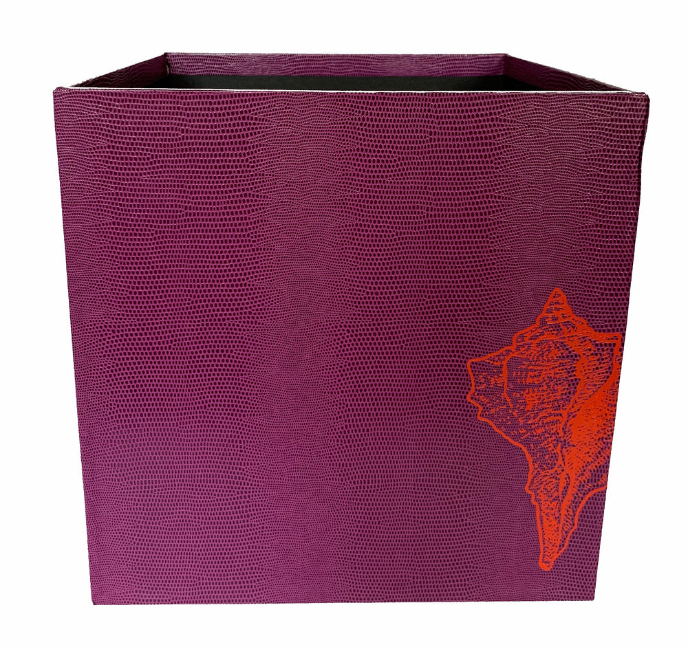 Shell Wastepaper Bin - Purple