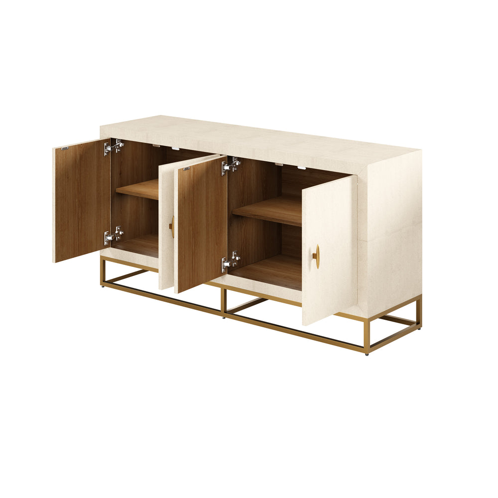 Hampton Sideboard - Cream Shagreen