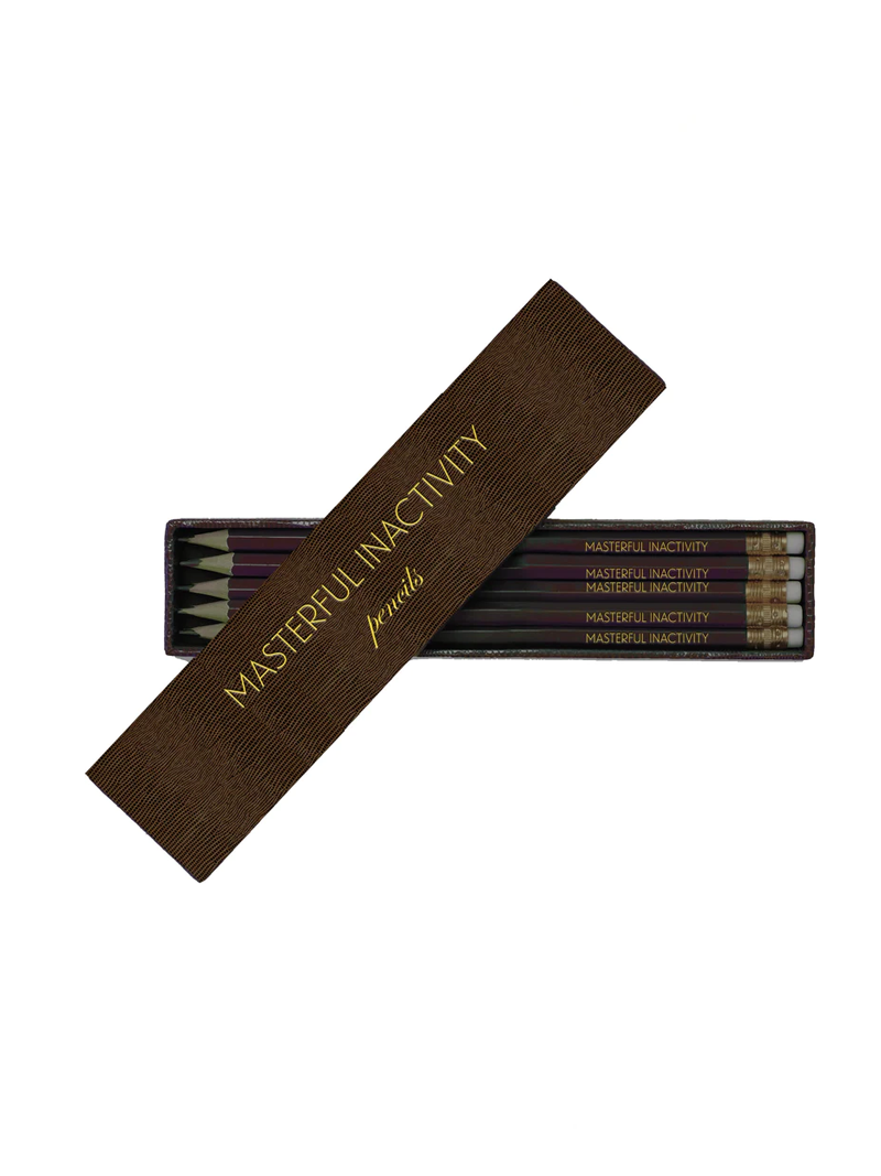 Pencil Set "Masterful Inactivity" - Brown