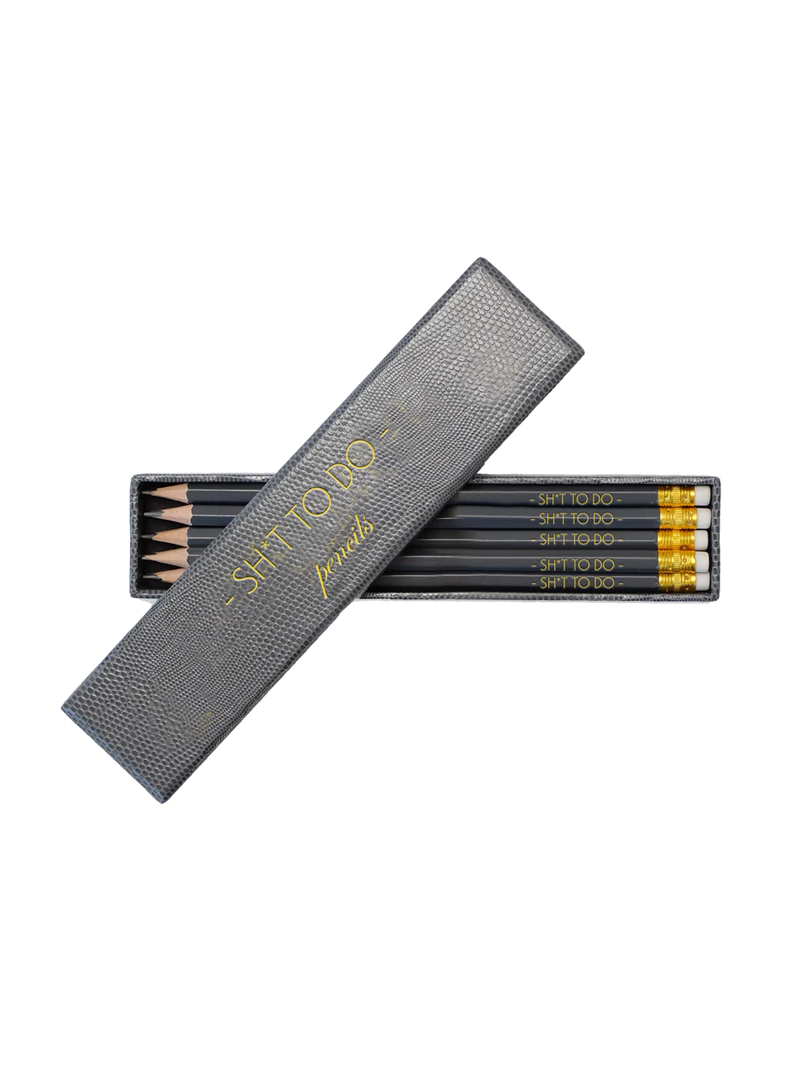 Pencil Set "Sh*t To Do" - Grey