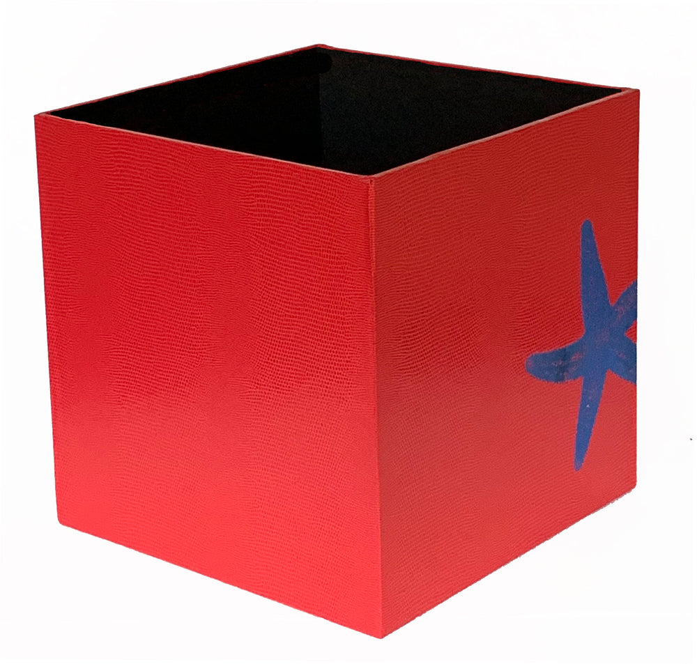 Starfish Wastepaper Bin - Red