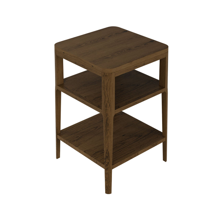 Tommy End Table - Brown Oak